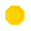 ﻿soldes Lot De 12 Assiettes Octogonales Jetables Jaune PM 13