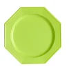 en ligne officielle Lot De 12 Assiettes Octogonales Jetables Vert Anis GM 5