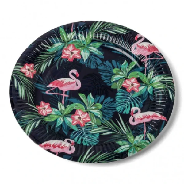 magasin en ligne france Lot De 12 Assiettes Tropical D 23 Cm 1