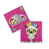 De Qualité Lot De 12 Serviettes Jetables Day Of The Dead Halloween 33 X 33 Cm 8