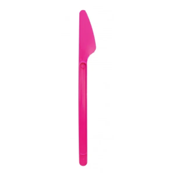 des prix incroyables Lot De 20 Couteaux En Plastique Fuschia 1