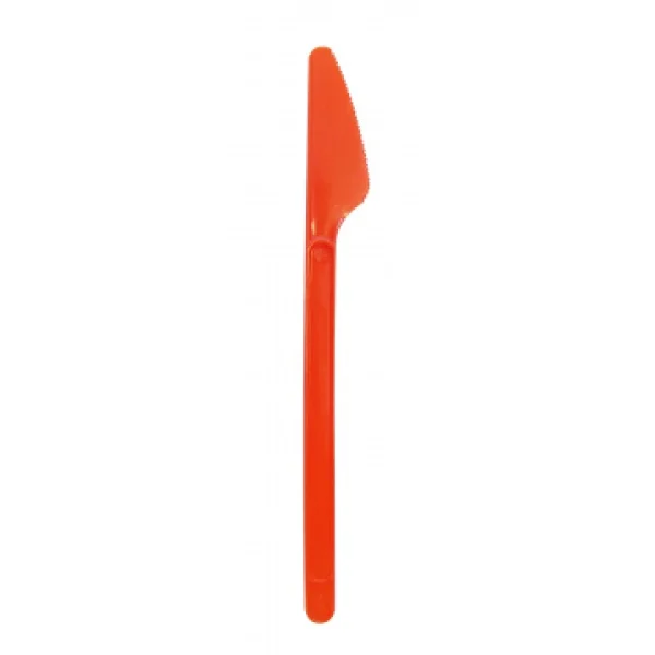 soldes pas cher Lot De 20 Couteaux En Plastique Orange 1