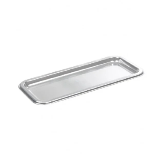 Livraison Standard/Rapide Lot De 3 Plateaux à Cake Jetables Argent 16 X 35 X 1,5 Cm 1