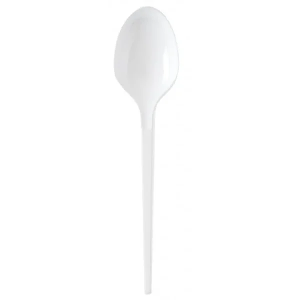 Lot De 50 Cuillères à Potage Jetables En Plastique Blanc16,5 Cm Acheter 1