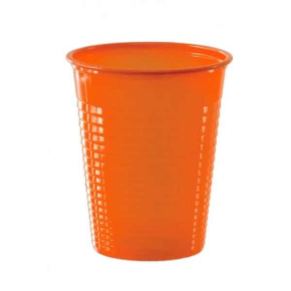 design à la mode Lot De 50 Gobelets Jetables En Plastique Orange20 Cl 1