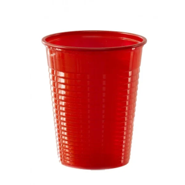 Lot De 50 Gobelets Jetables En Plastique Rouge 20 Cl Boutique 1