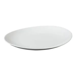 Trend’up Lot De 6 Assiettes à Steak Ovale 30×28 Cm En Porcelaine Blanc Boutique officielle 6