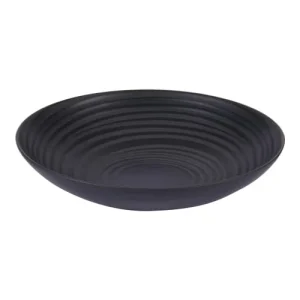 Table Passion Lot De 6 Assiettes Creuse Moon 22,5 Cm En Grès Noir mode 6