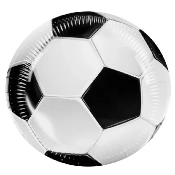 Lot De 6 Assiettes Football D 23 Cm bas prix 1