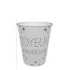 pas cher en vente Lot De 6 Gobelets Jetables Anniversaire Blanc Albâtre 25 Cl 5