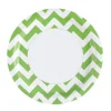 Large choix en ligne Lot De 8 Assiettes Chevron Kiwi 22,8 Cm 10