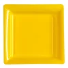 bas prix Lot De 8 Assiettes Plastiques Réutilisables Carrées Jaune 30,5 Cm 7