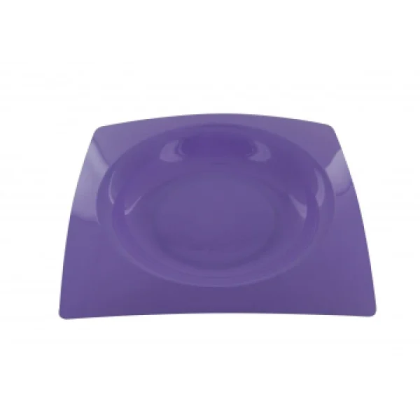 guranteed de qualité Lot De 8 Assiettes Jetables Design En Plastique Lilas 20 Cm 1