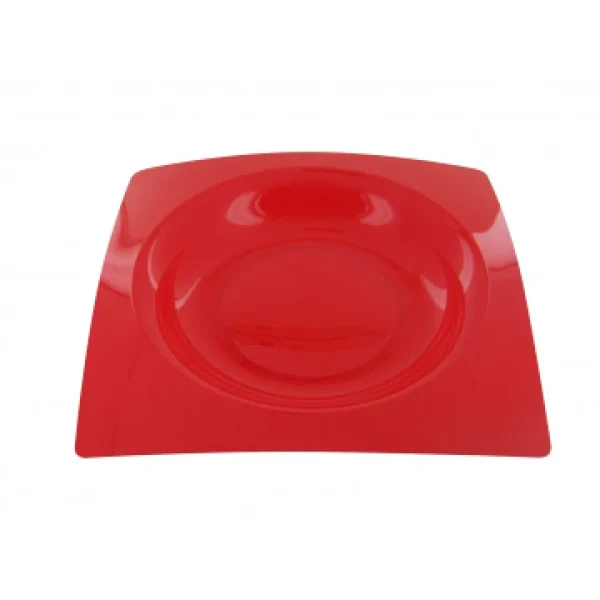 Lot De 8 Assiettes Jetables Design En Plastique Rouge 20 Cm dernière tendance 1