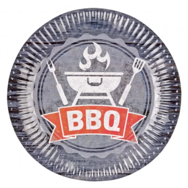 à prix très bas Lot De 8 Assiettes Jetables En Carton BBQ Party 23 Cm 1