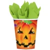 Acheter Maintenant Lot De 8 Gobelets Citrouille Halloween En Carton 26,6 Cl 5