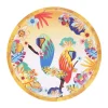 Les Jardins De La Comtesse Petite Assiette En Mélamine Motif Perroquet Sur Dégradé Orange Ø 23 Cm boutique en ligne 13