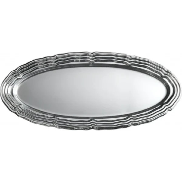 achat Plat Ovale Argent 58 X 30 X 5 Cm En Plastique 1