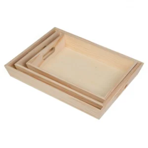 Plateau Bois MM 32 X 24 X 4,5 Cm se précipiter pour acheter 6