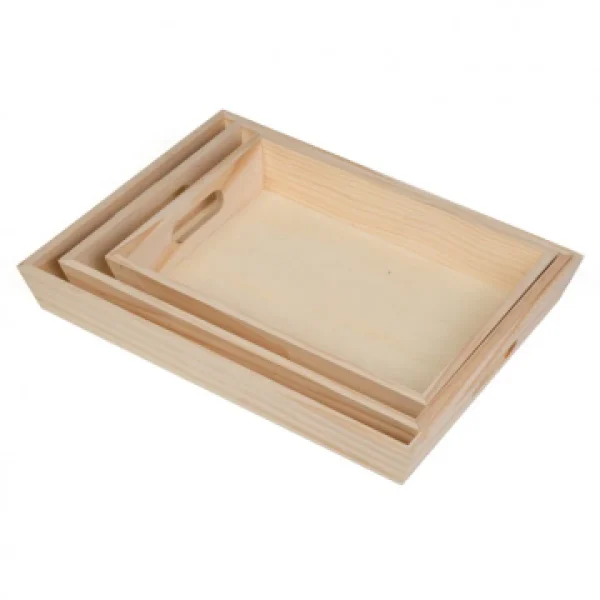 Plateau Bois MM 32 X 24 X 4,5 Cm se précipiter pour acheter 3