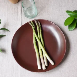 meilleur cadeau Maison Tilleul Service Assiettes En Céramique Rouge 13