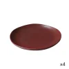 achetez pas cher Maison Tilleul Set De 4 Assiettes Plates Céramique Rouge 7